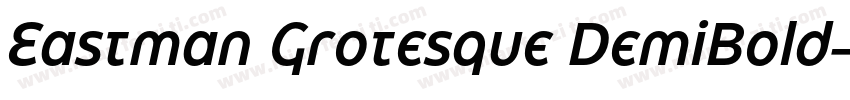 Eastman Grotesque DemiBold字体转换
